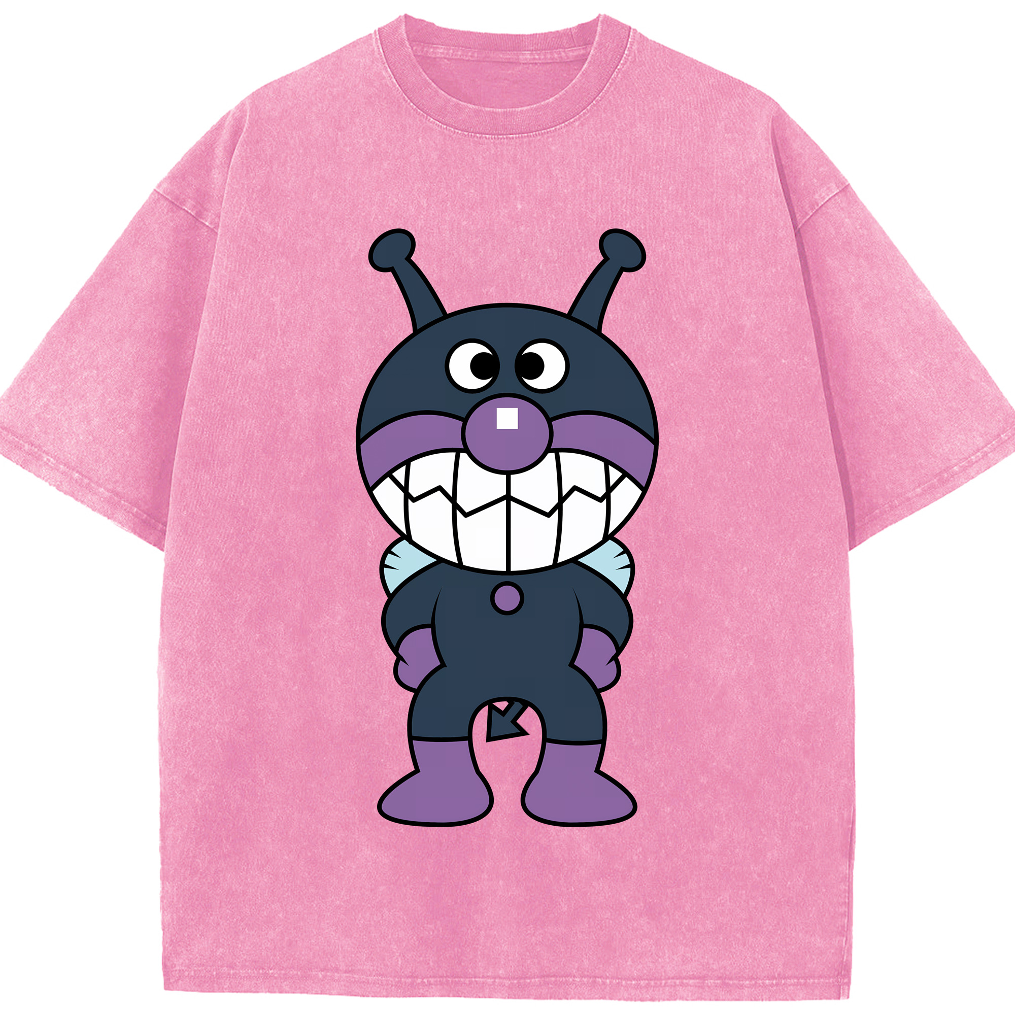 （画像用） アンパンマン Anpanman 綿100% ヴィンテージ風 半袖Tシャツ（フロントプリント）